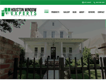 Tablet Screenshot of houstonwindowexperts.com